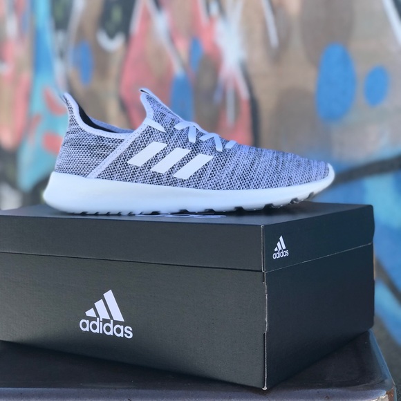 W Cloudfoam Pure White Comfortable Knit Sneakers - Picture 2 of 12